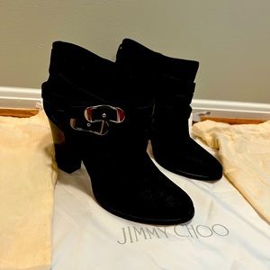 Jimmy Choo Melba Buckle Ankle Bootie, Size 40